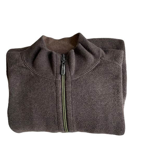 TOMMY BAHAMA Men's 1/4-Zip Long Sleeve Pullover Sweater Cotton Brown Size XL - Picture 10 of 12